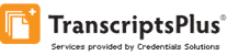 Link to order transcripts Transcripts Plus logo