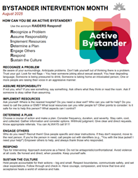 Bystander Intervention